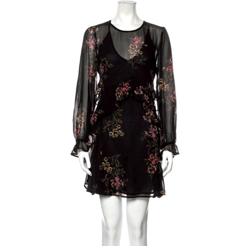 ASTR Floral Print Mini Boho Dress